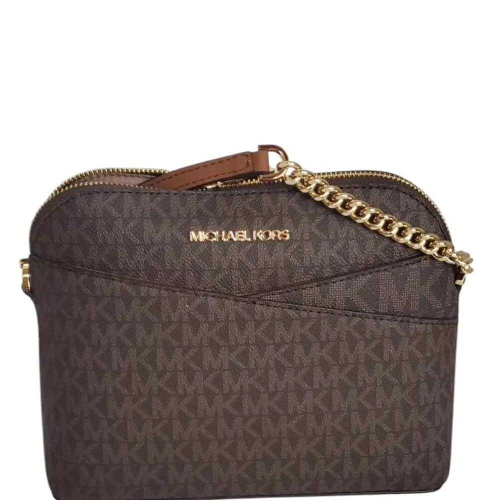 MICHAEL KORS  Jet Set Travel  medium  logo Dome  crossbody Bag NWT